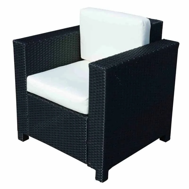 Outsunny Single Rattan Sofa Armchair - Black - 01-0716 - Image 2