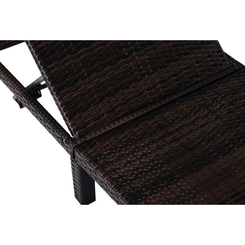 Outsunny Reclining Rattan Sun Lounger With Pillow - Cream - 01-0785 - Image 8