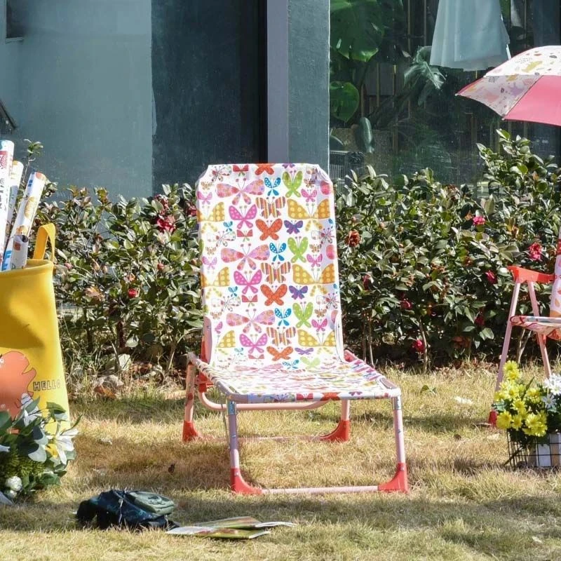 Outsunny Kids Reclining Sun Lounger - Pink - 312-028PK - Image 8