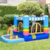 Outsunny Rainbow Bouncy Castle With Pool - 2.9 X 2 X 1.55m - 342-019V70