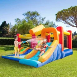Outsunny 4-in-1 Extra Large Bouncy Castle With Slide & Pool - 3.8 X 3.7 X 2.3m - 342-055V70