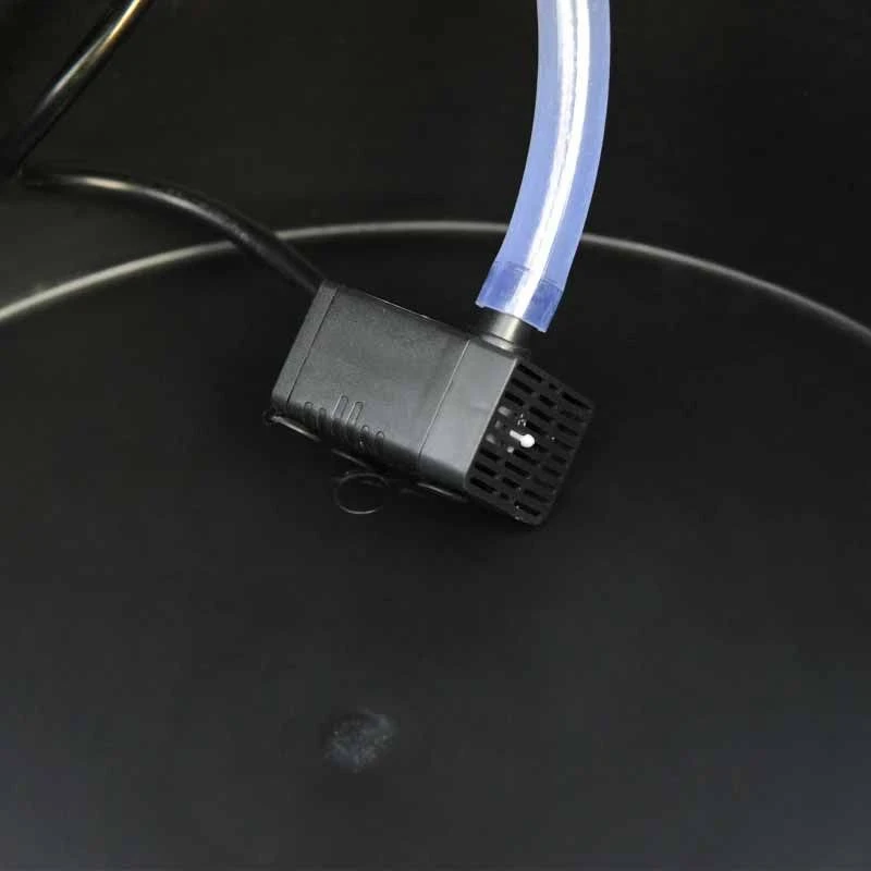 Outsunny 2 Tier Wooden Garden Water Feature - Brown - 844-097 - Image 9