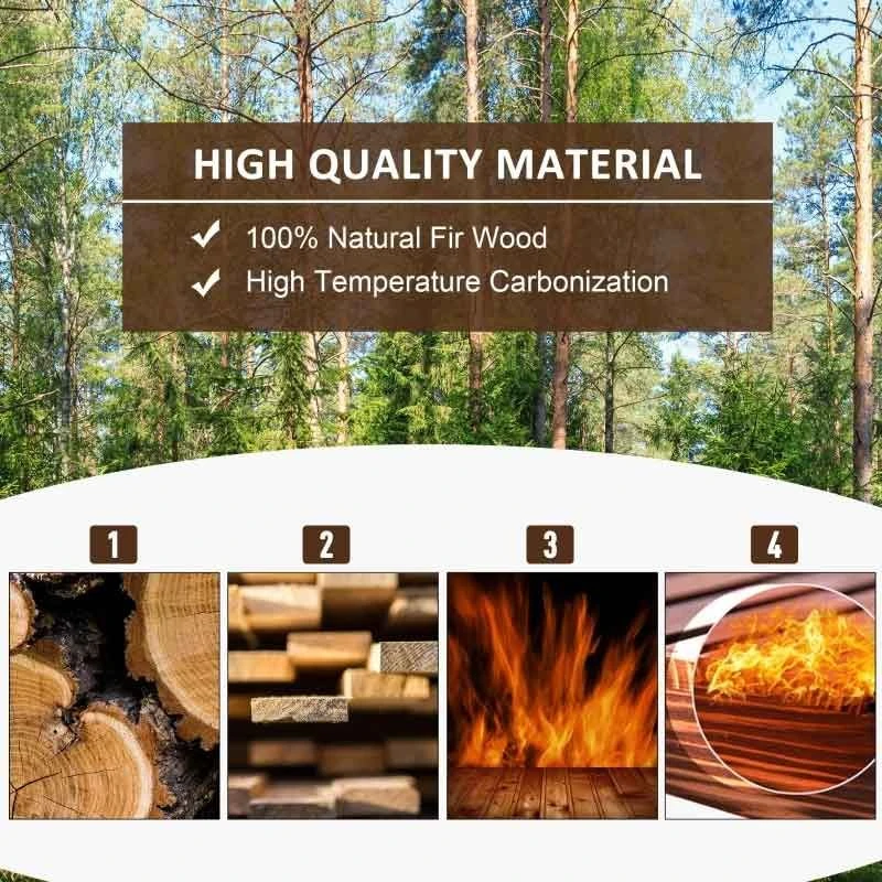 Outsunny 1.5m Wooden Garden Bridge With Safety Guardrail - Brown - 844-444 - Image 5