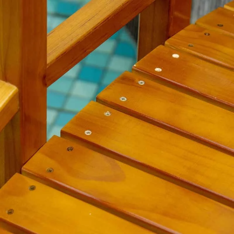 Outsunny Wooden Garden Bridge With Safety Railings - Brown - 844-616V00BN - Image 9