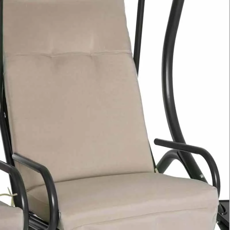 Outsunny 2-Seater Separate Swing Chair - Beige - 84A-052 - Image 3