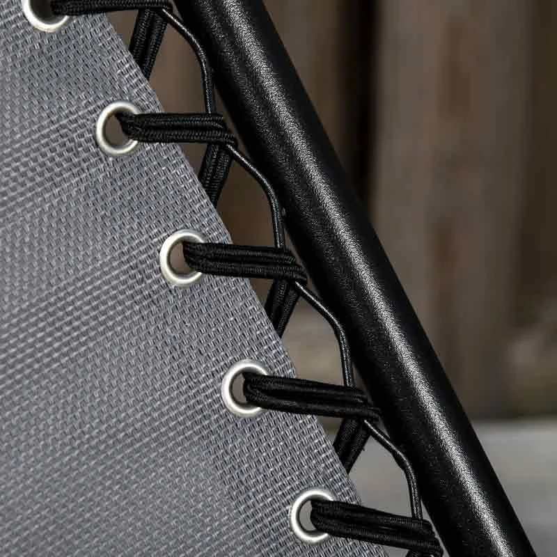 Outsunny Rocker Sun Lounger Chair - Grey - 84A-080V01GY - Image 7