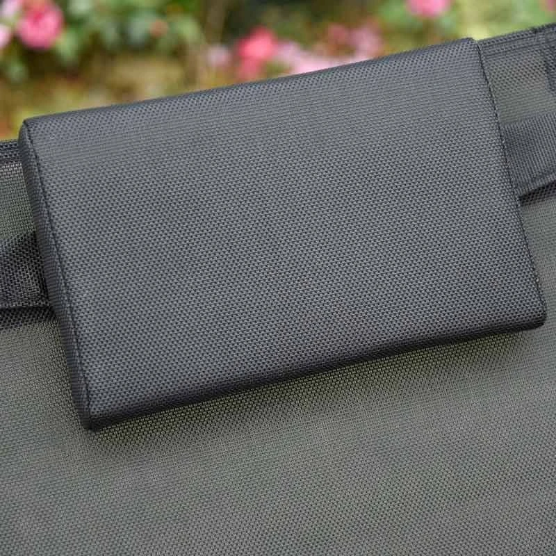 Outsunny Garden Rocking Chair With Recliner Seat - Black - 84A-160V70BK - Image 6