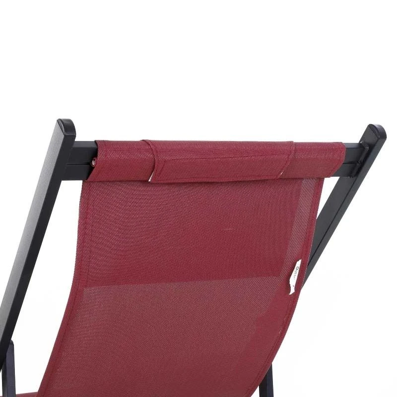 Outsunny 2-Piece Garden Deck Chairs - Red - 84B-342V70WR - Image 8