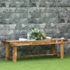 Outsunny 2-Seater Wooden Garden Bench - Carbonised - 84B-362CF