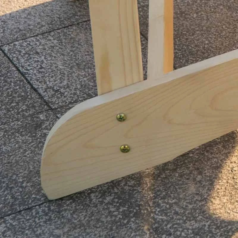 Outsunny 2-Seater Garden Bench With Table - Natural - 84B-396ND - Image 10