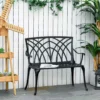 Outsunny 2-Seater Aluminium Garden Bench - 84B-503