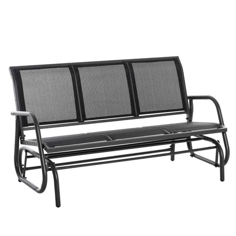 Outsunny 3-Seat Glider Rocking Garden Bench For 3 People - Texteline - 84B-531 - Image 2