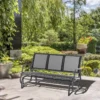 Outsunny 3-Seat Glider Rocking Garden Bench For 3 People - Texteline - 84B-531