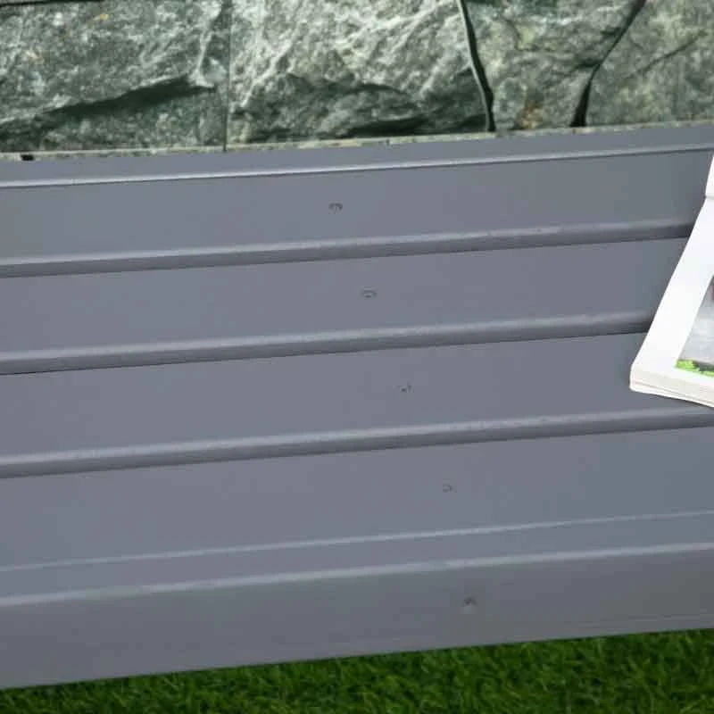 Outsunny 2 Seater Wooden Garden Bench - Grey - 84B-677GY - Image 8