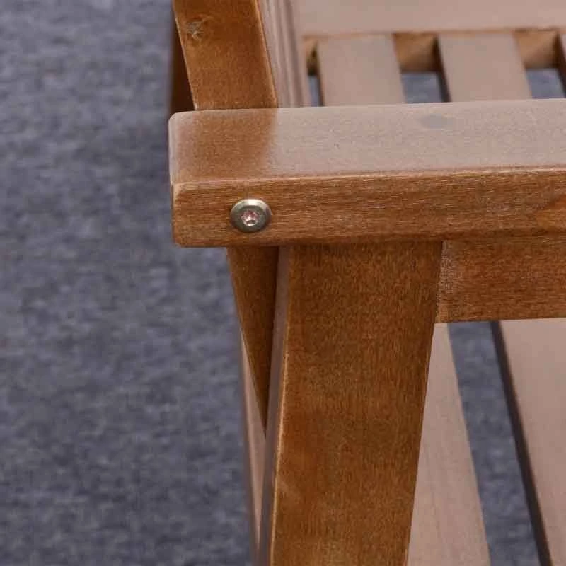 Outsunny 2-Seater Wooden Garden Bench - Brown - 84B-689 - Image 8