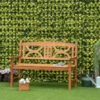 Outsunny 2-Seater Wooden Garden Bench - Natural - 84B-738ND