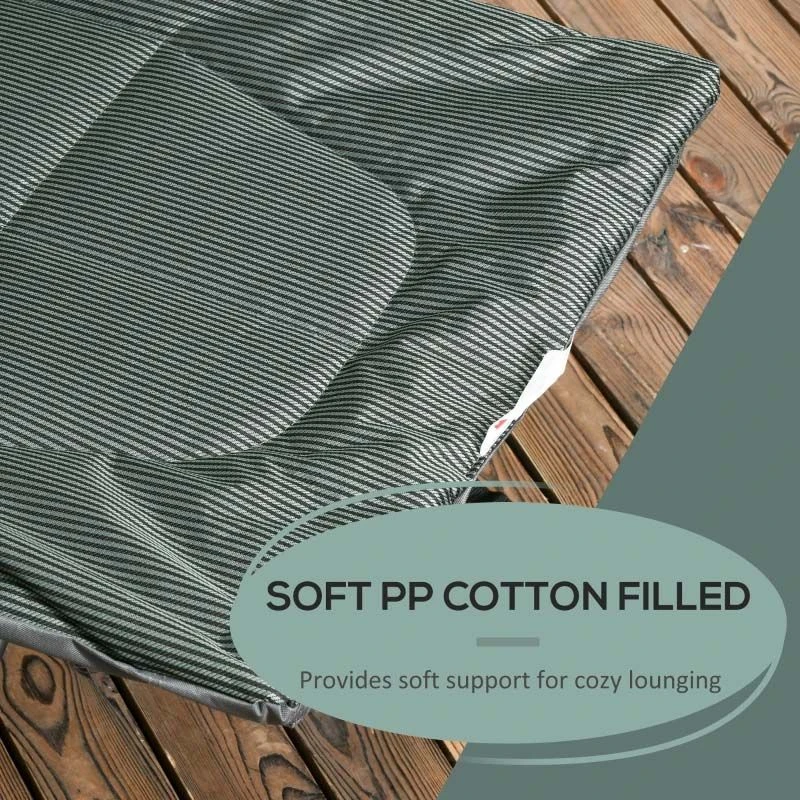 Outsunny Foldable Camping Bed - Grey - 84G-062V70GY - Image 5