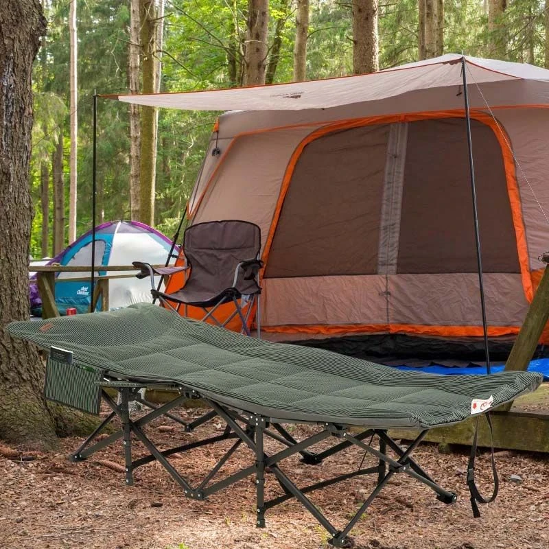 Outsunny Foldable Camping Bed - Grey - 84G-062V70GY - Image 8