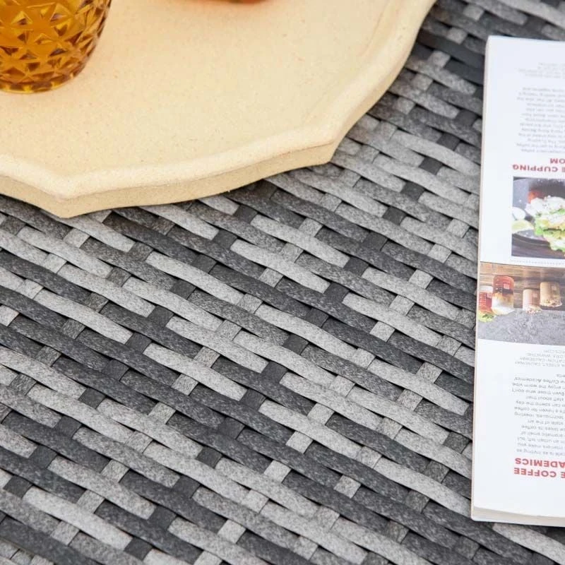 Outsunny 6 Piece Rattan Garden Furniture Set - Grey - 860-006GY - Image 10