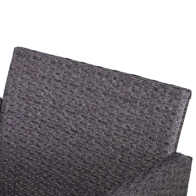 Outsunny 2-Seater Rattan Garden Furniture Set - Grey - 860-066V01CG - Image 8