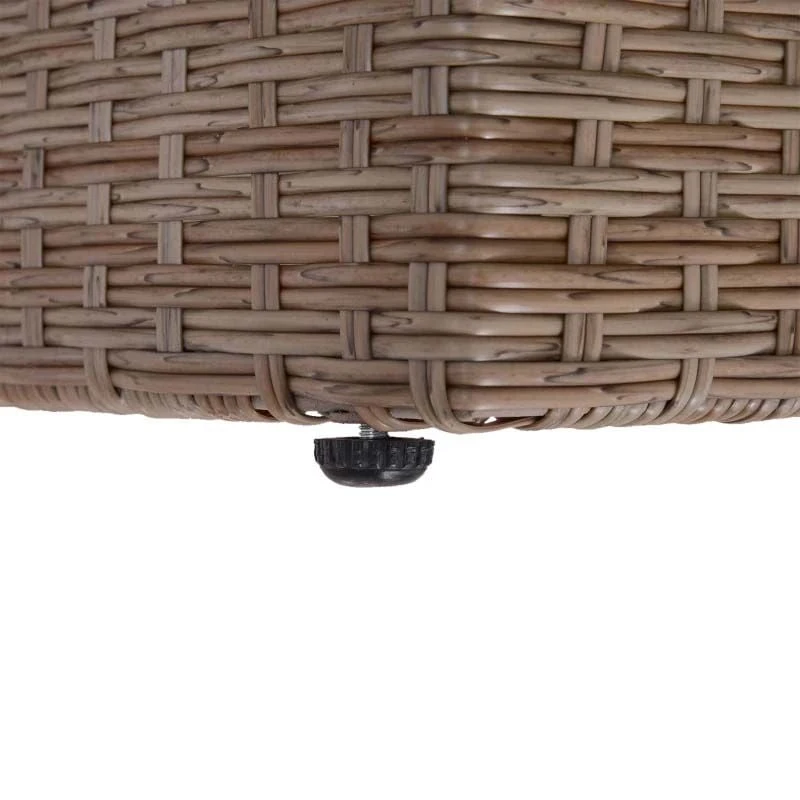 Outsunny 5-Seater Rattan Furniture Garden Set - Brown / Beige - 860-075 - Image 8