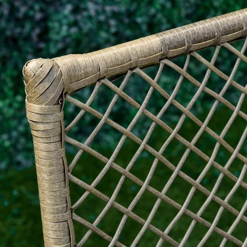 Outsunny 4-Seater Rattan Garden Furniture Set - Grey - 860-102V70CG - Image 8