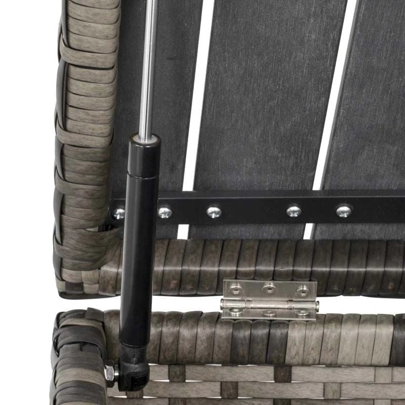 Outsunny 8-Seater Rattan Garden Furniture Set - Grey - 860-144V70CG - Image 7