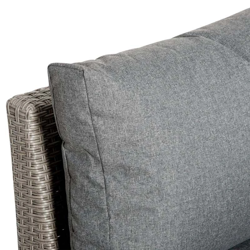 Outsunny 7-Seater Rattan Garden Furniture Set With Cushions - Grey - 860-226V70 - Image 7