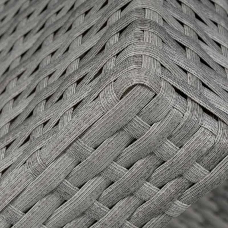 Outsunny 7-Seater Patio PE Rattan Sofa Furniture Set With Cushion - Mixed Grey - 861-040V70GY - Image 10