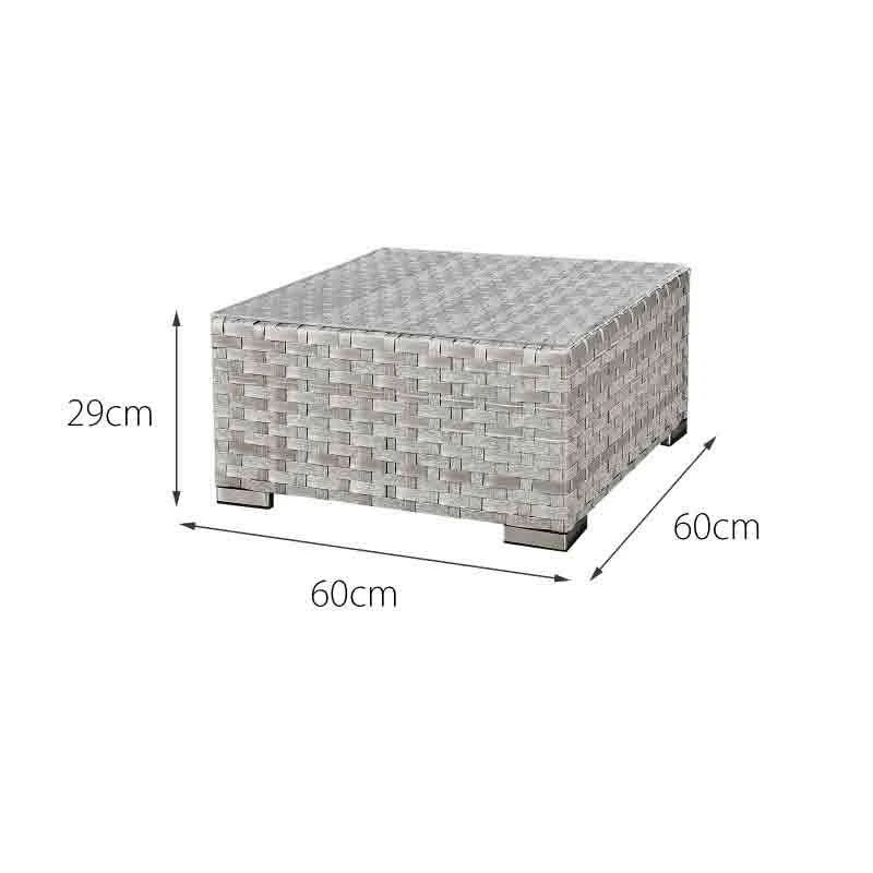 Oseasons® Trinidad Deluxe Rattan 8 Seat Modular Sofa Set - Dove Grey - 107066 - Image 3