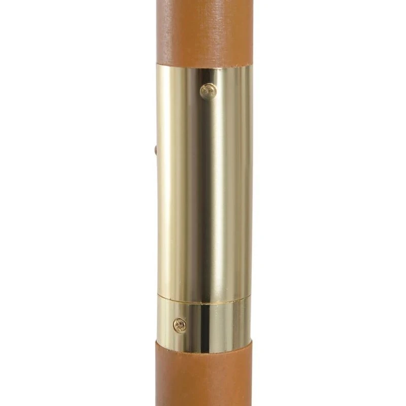 Outsunny 3m Bamboo Wooden Patio Umbrella 6 Ribs - Coffee - 01-0577 - Image 5