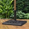Outsunny 15kg Square Patio Umbrella Stand Base - Bronze - 01-0899