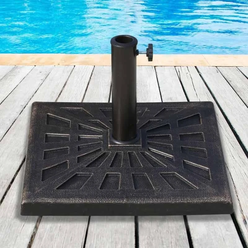 Outsunny 15kg Square Patio Umbrella Stand Base - Bronze - 01-0899 - Image 2