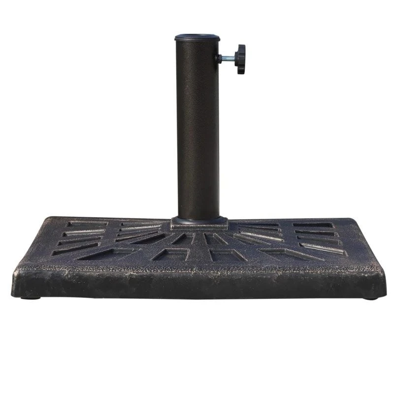 Outsunny 15kg Square Patio Umbrella Stand Base - Bronze - 01-0899 - Image 3