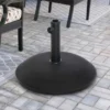 Outsunny 25kg Round Umbrella Base - Black - 840-047