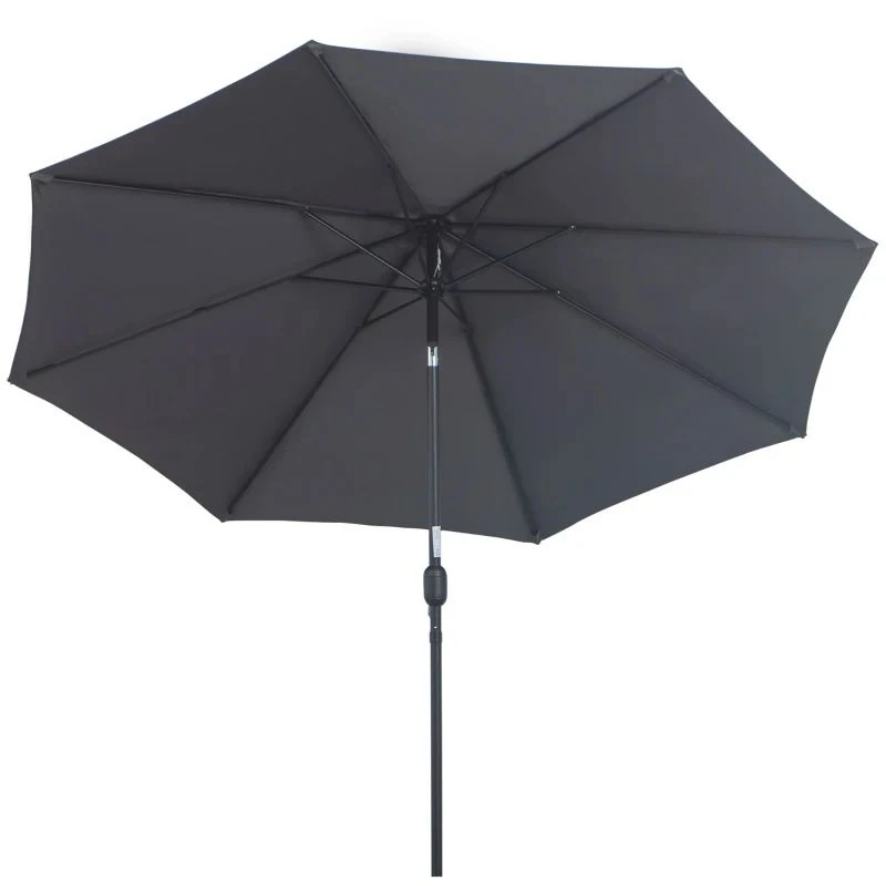 Outsunny 3x2.45m Patio Umbrella Garden Parasol - Grey - 840-070CG - Image 2