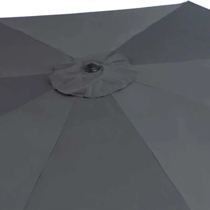 Outsunny 3x2.45m Patio Umbrella Garden Parasol - Grey - 840-070CG - Image 3