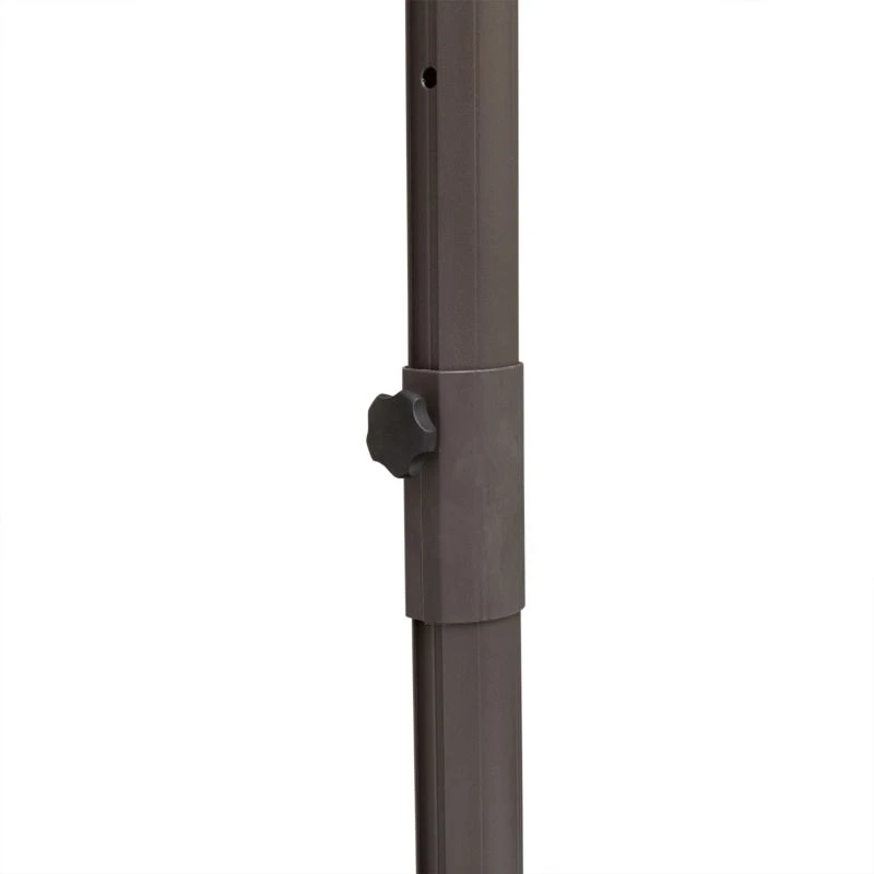 Outsunny 3m Cantilever Aluminium Frame Outdoor Garden Parasol - Grey - 840-126GY - Image 4