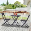 Outsunny 2-Seater Rattan Furniture Set - Black - 841-093