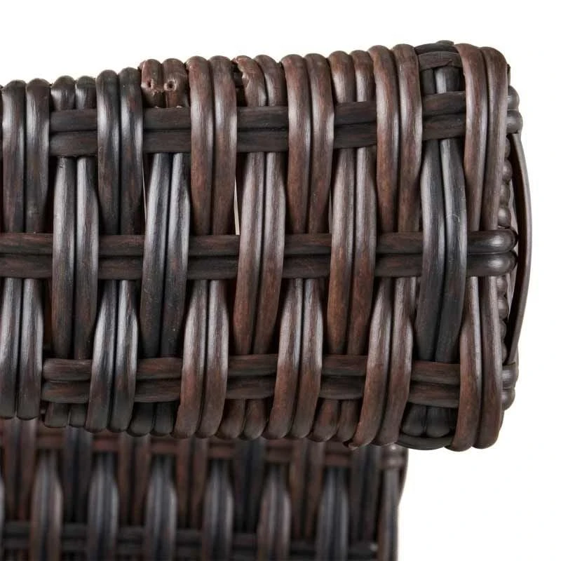 Outsunny Rattan Garden Rocking Chair With Cushion - Brown/Beige - 841-146BN - Image 6