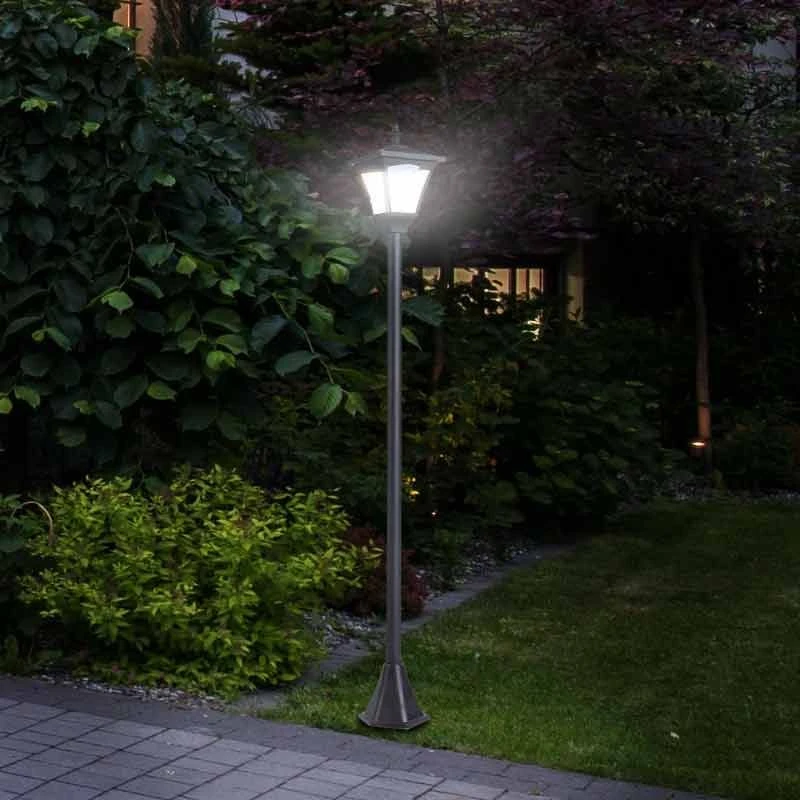 Outsunny Solar Powered Lamp Post - Black - 842-107 - Image 3