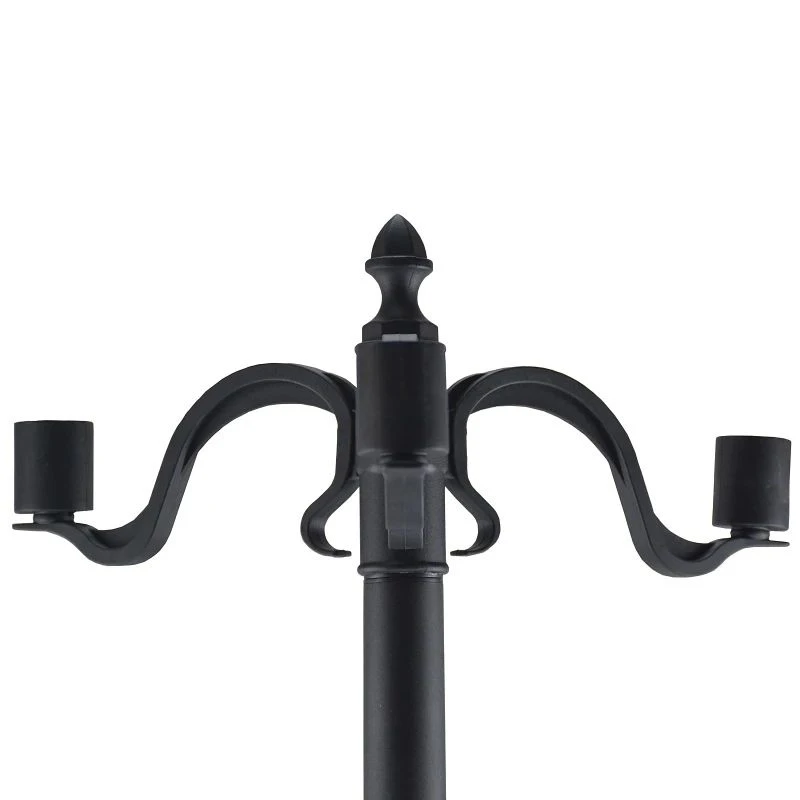 Outsunny Solar Sensor Garden Lamp - Black - 842-109 - Image 3