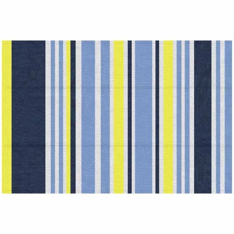 Outsunny 121 X 182cm Reversible Outdoor Rug - Blue & Yellow - 844-640V00MX - Image 3