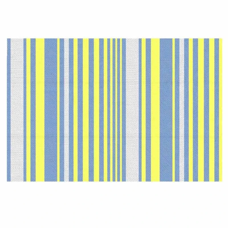 Outsunny 121 X 182cm Reversible Outdoor Rug - Blue & Yellow - 844-641V00MX - Image 3