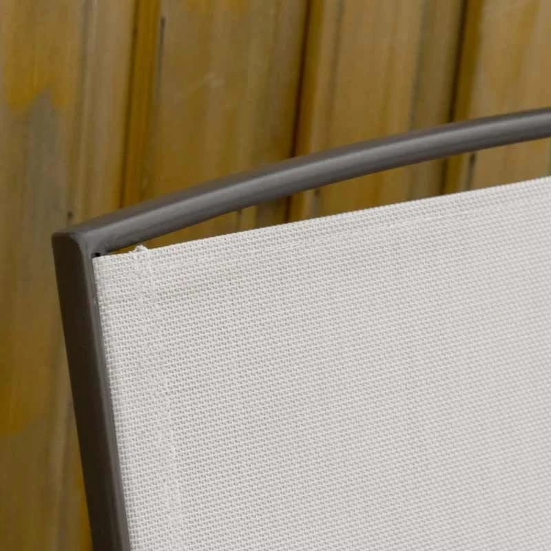 Outsunny Metal Double Garden Swing Chair With Table - Brown-84A-011BN - Image 6