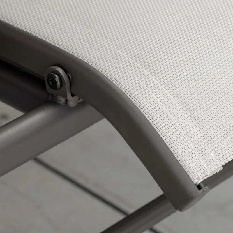 Outsunny Metal Double Garden Swing Chair With Table - Brown-84A-011BN - Image 5