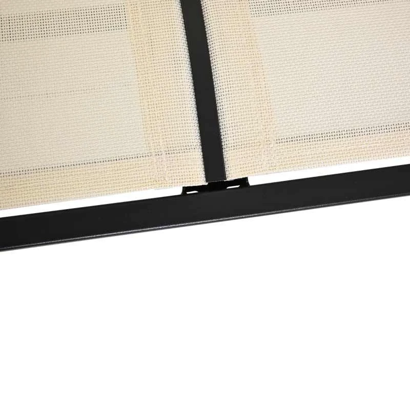 Outsunny 2-seat Glider Garden Bench - Beige - 84A-076CW - Image 5