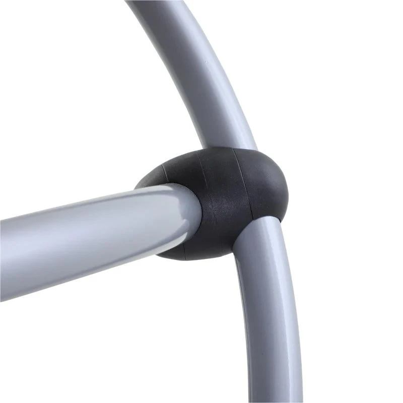 Outsunny Foldable Mesh Garden Rocking Chair - Grey - 84A-079GY - Image 6