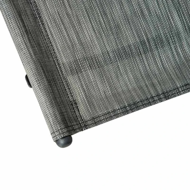 Outsunny Mesh Recliner Rocking Garden Chair - Dark Grey - 84A-160V70GY - Image 5