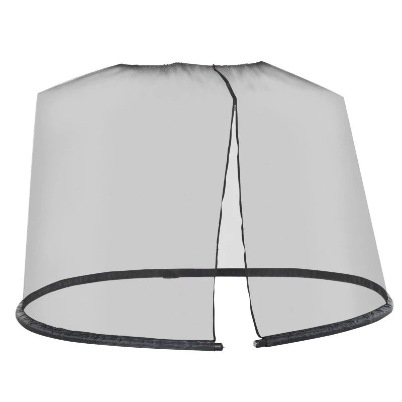 Outsunny 2.3m Umbrella/Table Mosquito Net - Black - 84B-063 - Image 2